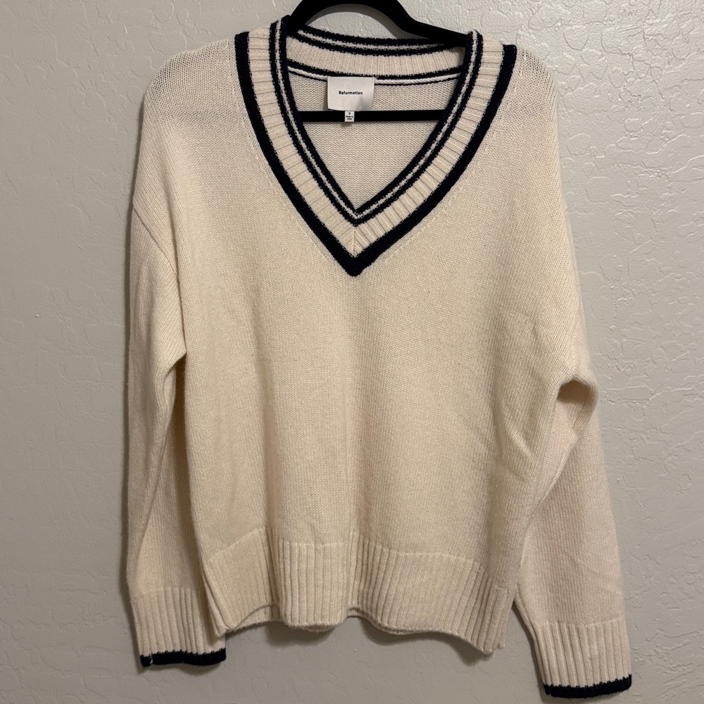 Reformation Jadey Cashmere Oversized Sweater